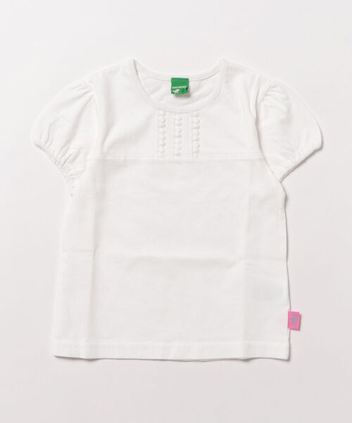RAGMART(ラグマート)の「キャップスリーブTシャツ(Tシャツ/カットソー・キッズ・ピンク/オフホワイト・130cm/120cm/100cm/110cm)」の2枚目の写真