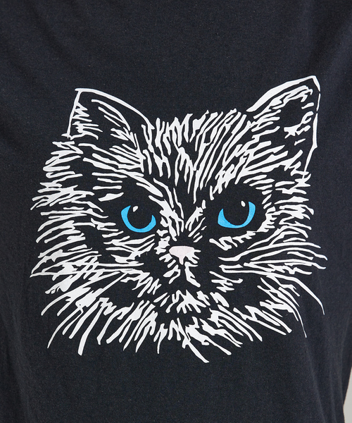 90s JERZEEZ ジャージーズ　スウェット　ブラック　猫　キャット USA 1890 良デザイン 両面プリント 80's90's ジャージーズ jerzees