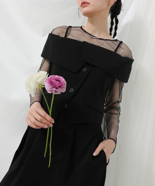 マルチウェイ チュールトップス ビスチェ パンツ 3点