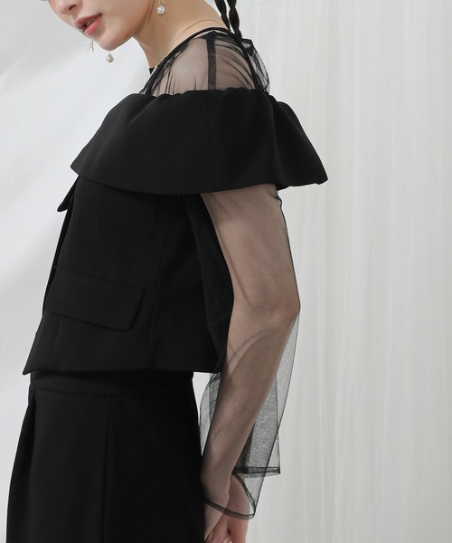 Multiway set up pants チュールトップス ビスチェ パンツ Multiway set up pants チュールトップス ビスチェ パンツ チュール