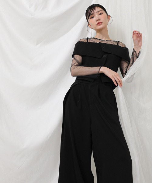 Kana（カナ）の「マルチウェイ チュールトップス ビスチェ パンツ 3点