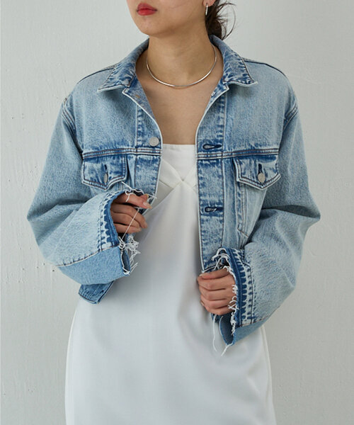 GALLARDAGALANTE（ガリャルダガランテ）の「【PEAS】リメイクボレロGジャン（ベスト・レディース・ブルー・FREE）」の8枚目の写真