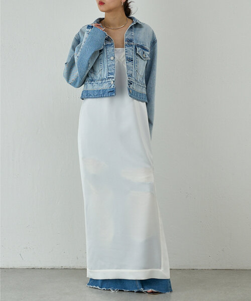 GALLARDAGALANTE（ガリャルダガランテ）の「【PEAS】リメイクボレロGジャン（ベスト・レディース・ブルー・FREE）」の4枚目の写真