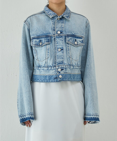 GALLARDAGALANTE（ガリャルダガランテ）の「【PEAS】リメイクボレロGジャン（ベスト・レディース・ブルー・FREE）」の2枚目の写真