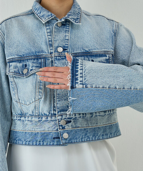 GALLARDAGALANTE（ガリャルダガランテ）の「【PEAS】リメイクボレロGジャン（ベスト・レディース・ブルー・FREE）」の18枚目の写真