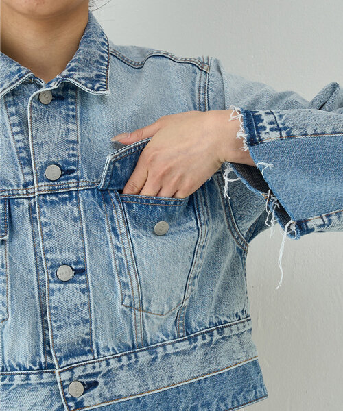 GALLARDAGALANTE（ガリャルダガランテ）の「【PEAS】リメイクボレロGジャン（ベスト・レディース・ブルー・FREE）」の11枚目の写真