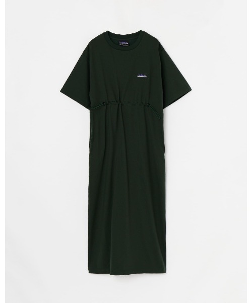 新品未使用THOUSANDMILE配色ステッチワンピース セール】【THOUSAND MILE】SHORT SLEEVE DRAWCORD OP/ショート