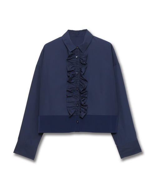 セール】クロップドフリルブラウス（シャツ/ブラウス）｜Re.Verofonna