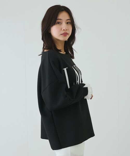 Jayro（ジャイロ）の「フロッキロゴプルオーバー（Tシャツ/カットソー・レディース・ブラック/グレー/ホワイト系その他/ベージュ系その他・M）」の14枚目の写真