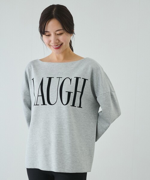 Jayro（ジャイロ）の「フロッキロゴプルオーバー（Tシャツ/カットソー・レディース・ブラック/グレー/ホワイト系その他/ベージュ系その他・M）」の20枚目の写真