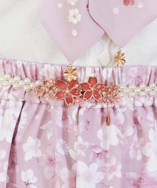 axes femme（アクシーズファム）の「サクラ装飾パールゴムベルト（ベルト・レディース・ピンク/ホワイト・FREE）」の19枚目の写真