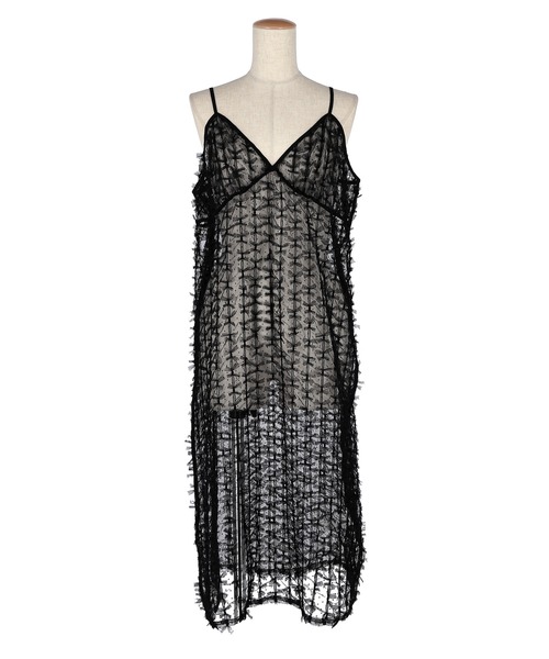 セール】【WEB限定セール】チュールリボンキャミソールドレス