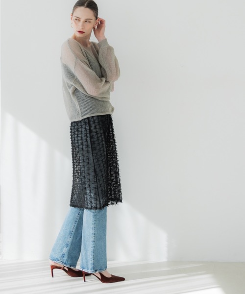 coca(coca)(コカ)の「【WEB限定セール】チュールリボンキャミソールドレス(ワンピース・レディース・ブラック/ホワイト・ONE SIZE)」の8枚目の写真