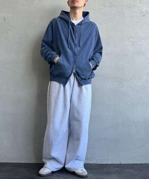 JEANS FACTORY Clothes（ジーンズファクトリークローズ）の「[Jeans Factory Clothes/ジーンズファクトリークローズ] ケミカル加工 フェードスウェットジップパーカー（スウェット・レディース・ブラック/ネイビー/ホワイト・M/L）」の7枚目の写真