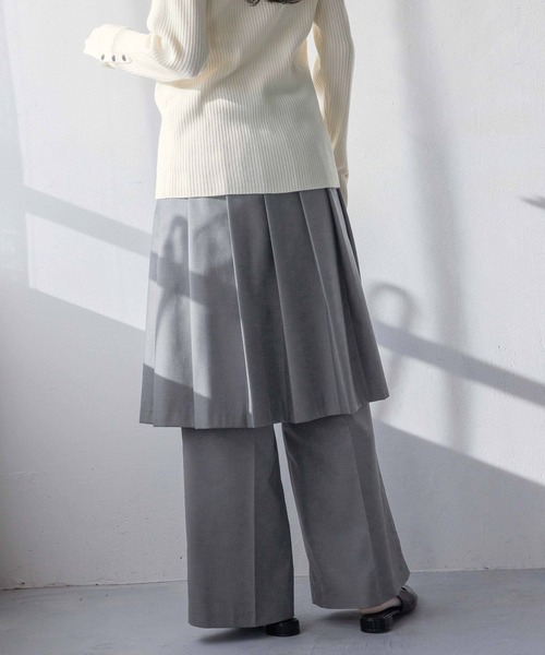 LOWRYS FARM（ローリーズファーム）の「プリーツスカート&パンツ　 310466（その他パンツ・レディース・ブラック/チャコールグレー・FREE）」の7枚目の写真