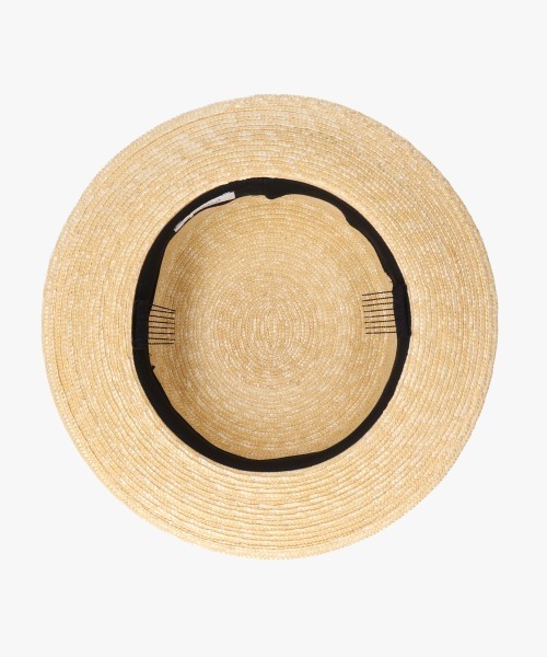 オーシバル　ハット　アイボリー　新品　未使用 セール】OVERRIDE STRAW BRAID BOATER / オーバーライド（ハット