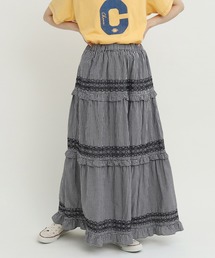 Dot＆Stripes CHILD WOMAN | 60sギンガム スモッキングスカート(スカート)