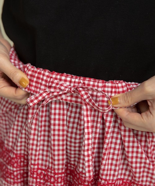 dot and stripes CHILD WOMAN 赤ギンガムチェックパンツ dot and stripes CHILD WOMAN ギンガムチェックパンツ赤 レディース