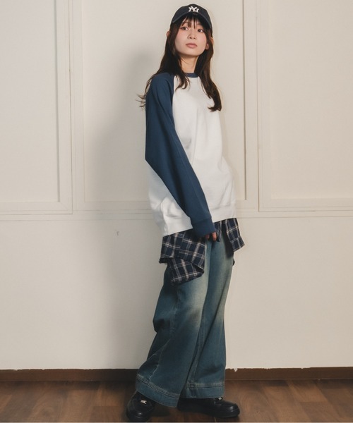 madrepadre（マドレパドレ）の「ヴィンテージウォッシュワイドデニムパンツ（デニムパンツ・レディース・ブルー・SMALL/MEDIUM）」の7枚目の写真