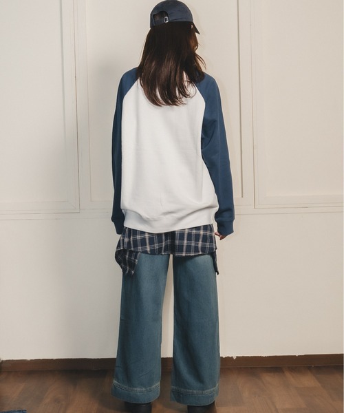 madrepadre（マドレパドレ）の「ヴィンテージウォッシュワイドデニムパンツ（デニムパンツ・レディース・ブルー・SMALL/MEDIUM）」の8枚目の写真