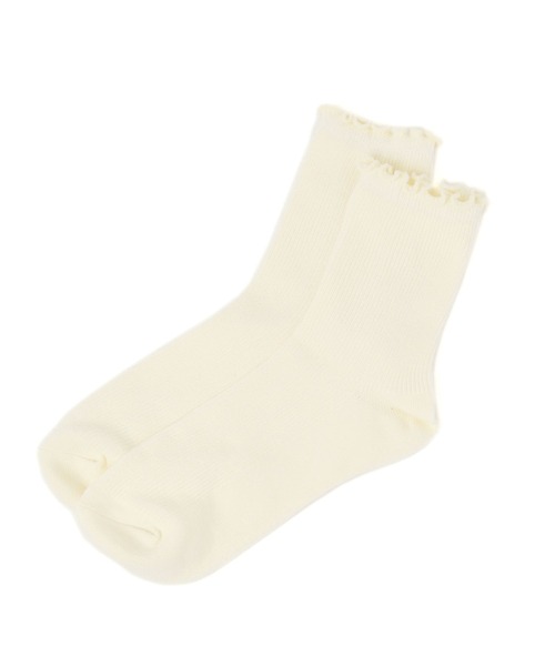 GLOBAL WORK（グローバルワーク）の「らくごこちリブメロウソックス/291568（ソックス/靴下・レディース・アイボリー/ブルー/ブラウン/ブラック/チャコールグレー/ベージュ/キナリ・FREE）」の2枚目の写真