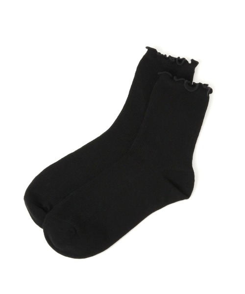 GLOBAL WORK（グローバルワーク）の「らくごこちリブメロウソックス/291568（ソックス/靴下・レディース・アイボリー/ブルー/ブラウン/ブラック/チャコールグレー/ベージュ/キナリ・FREE）」の4枚目の写真