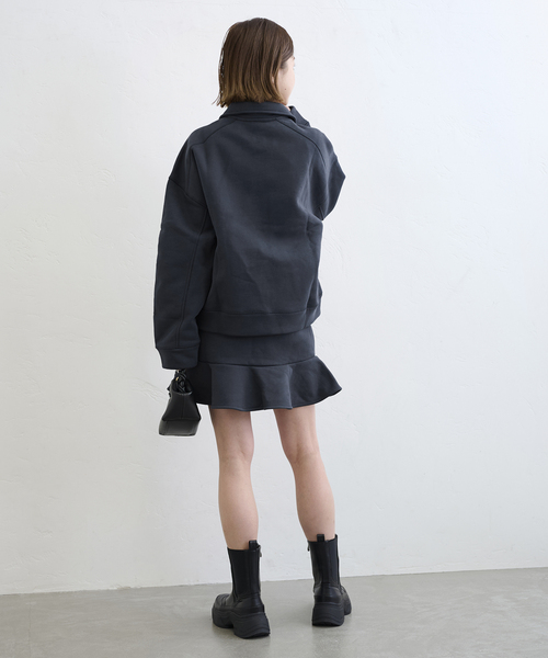 セール】GANNI/ ガニー Heavy Fleece Drop Shoulder Polo（スウェット