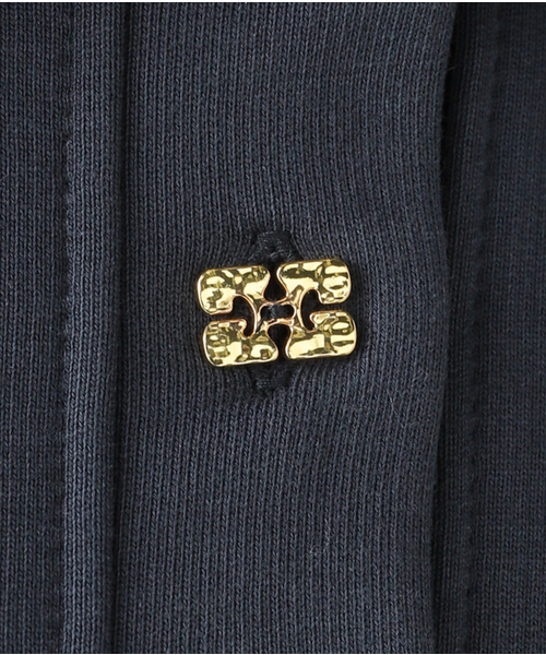 GANNI(ガニー)の「GANNI/ ガニー Heavy Fleece Drop Shoulder Polo(スウェット・レディース・ネイビー・FREE)」の8枚目の写真