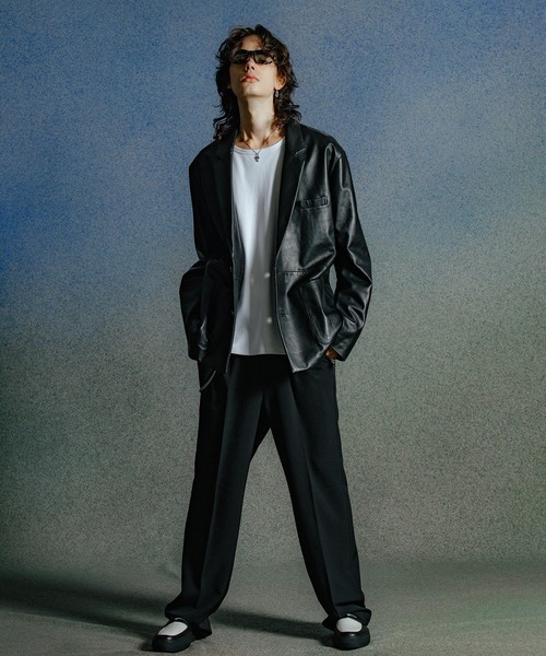 CRIMIE(クライミー)の「JAX WIDE SUIT TROUSERS ALL SEASON EASY CARE(スラックス・メンズ・ブラック/グレー/ネイビー・M/L/XL/XXL/S)」の22枚目の写真