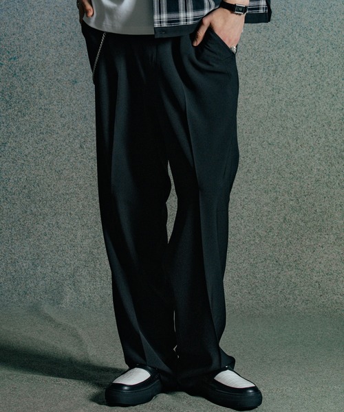 CRIMIE（クライミー）の「JAX WIDE SUIT TROUSERS ALL SEASON EASY CARE（スラックス・メンズ・ブラック/グレー/ネイビー・M/L/XL/XXL/S）」の9枚目の写真