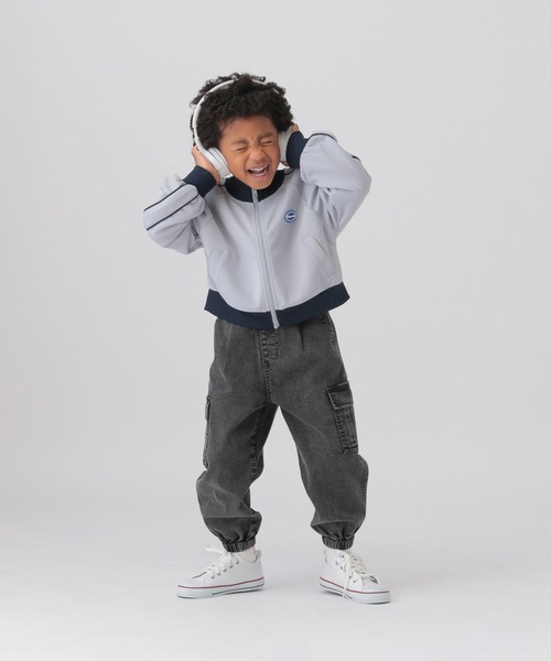 GLOBAL WORK（グローバルワーク）の「トラックジャケット/T/290874（ジャージ・キッズ・アイボリー/サックスブルー・100cm/110cm/120cm）」の20枚目の写真