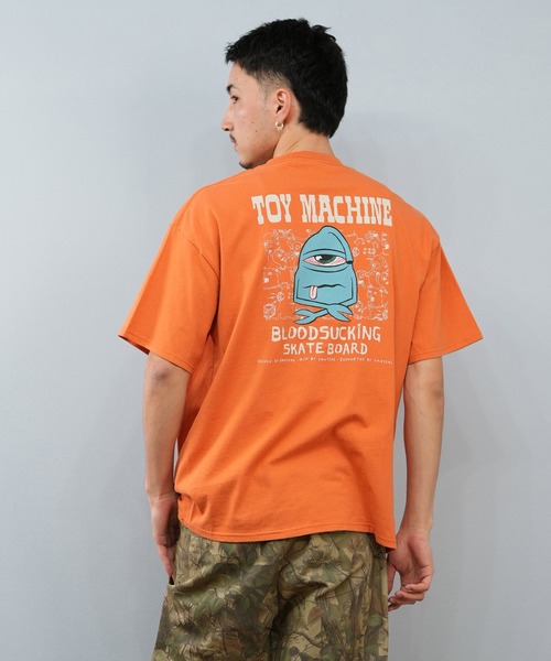 TOY MACHINE(トイ マシーン)の「【ムラサキスポーツ限定】TOY MACHINE/トイマシーン 半袖Tシャツ ビッグシルエット バックプリント Tシャツ MTMSFST5(Tシャツ/カットソー・メンズ・ホワイト/オレンジ/ブラック・L/XL/M)」の3枚目の写真