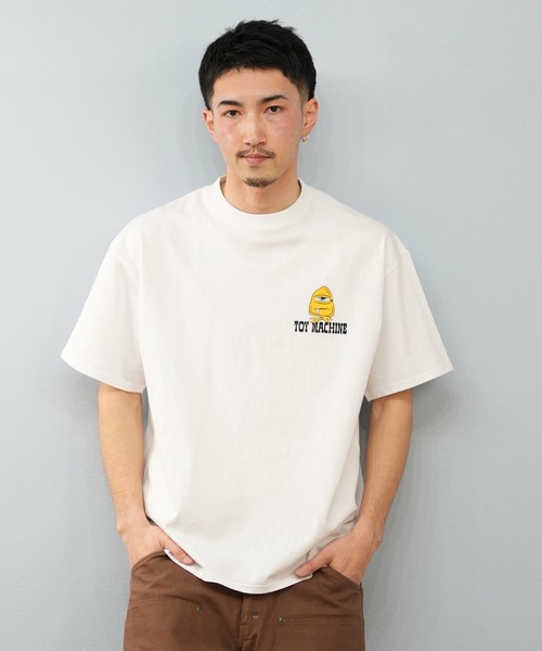 TOY MACHINE(トイ マシーン)の「【ムラサキスポーツ限定】TOY MACHINE/トイマシーン 半袖Tシャツ ビッグシルエット バックプリント Tシャツ MTMSFST5(Tシャツ/カットソー・メンズ・ホワイト/オレンジ/ブラック・L/XL/M)」の4枚目の写真
