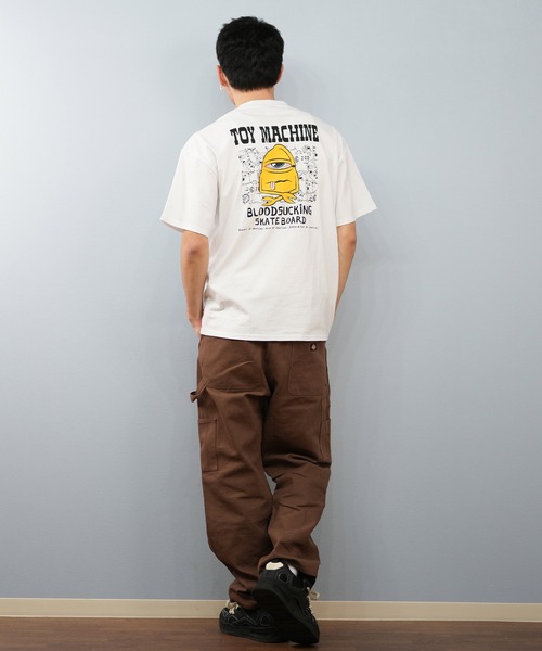 TOY MACHINE(トイ マシーン)の「【ムラサキスポーツ限定】TOY MACHINE/トイマシーン 半袖Tシャツ ビッグシルエット バックプリント Tシャツ MTMSFST5(Tシャツ/カットソー・メンズ・ホワイト/オレンジ/ブラック・L/XL/M)」の7枚目の写真