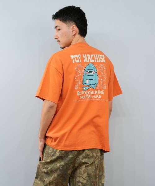 TOY MACHINE(トイ マシーン)の「【ムラサキスポーツ限定】TOY MACHINE/トイマシーン 半袖Tシャツ ビッグシルエット バックプリント Tシャツ MTMSFST5(Tシャツ/カットソー・メンズ・ホワイト/オレンジ/ブラック・L/XL/M)」の13枚目の写真