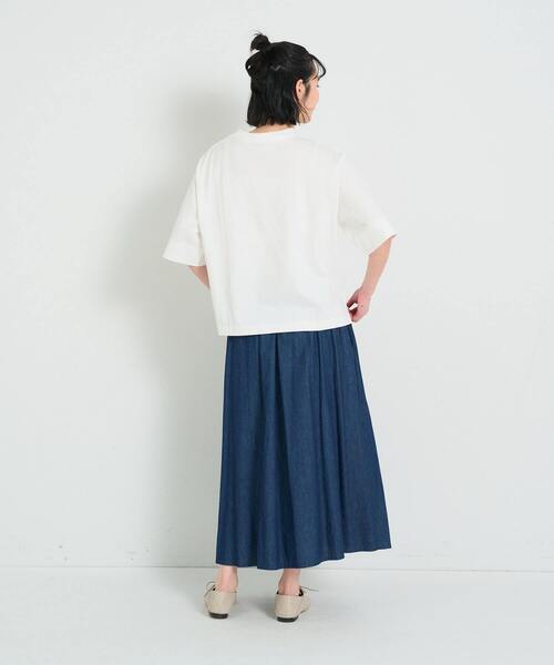 conges payes ADIEU TRISTESSE（コンジェ ペイエ アデュートリステス）の「ichiro yamaguchi.半袖Tシャツ（Tシャツ/カットソー・レディース・ライトグレー/ホワイト/ブラック・FREE）」の6枚目の写真