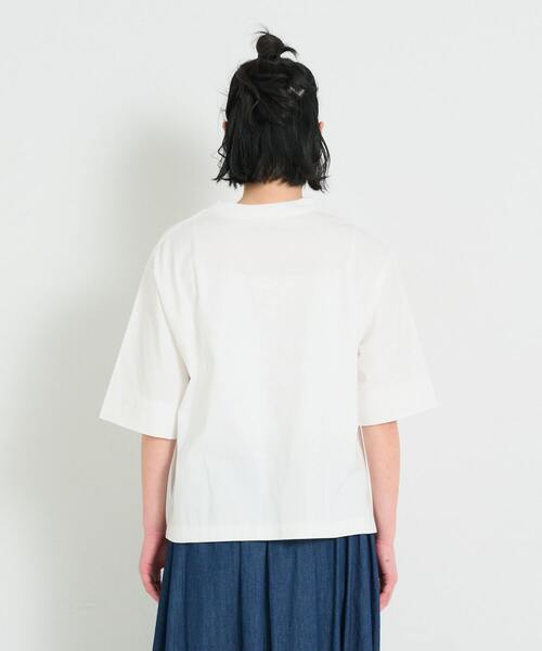 conges payes ADIEU TRISTESSE（コンジェ ペイエ アデュートリステス）の「ichiro yamaguchi.半袖Tシャツ（Tシャツ/カットソー・レディース・ライトグレー/ホワイト/ブラック・FREE）」の10枚目の写真