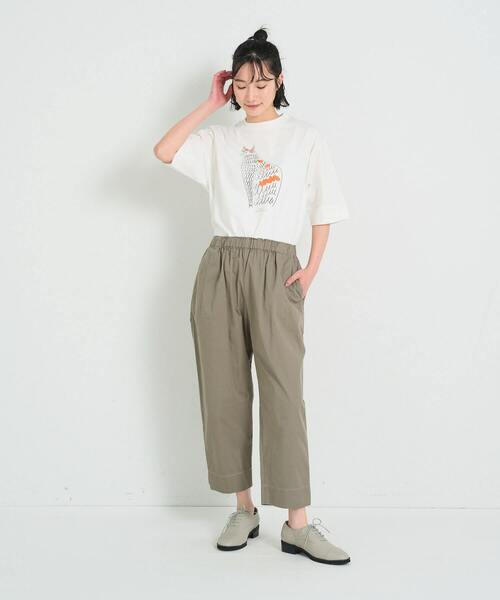 conges payes ADIEU TRISTESSE（コンジェ ペイエ アデュートリステス）の「ichiro yamaguchi.半袖Tシャツ（Tシャツ/カットソー・レディース・ライトグレー/ホワイト/ブラック・FREE）」の11枚目の写真