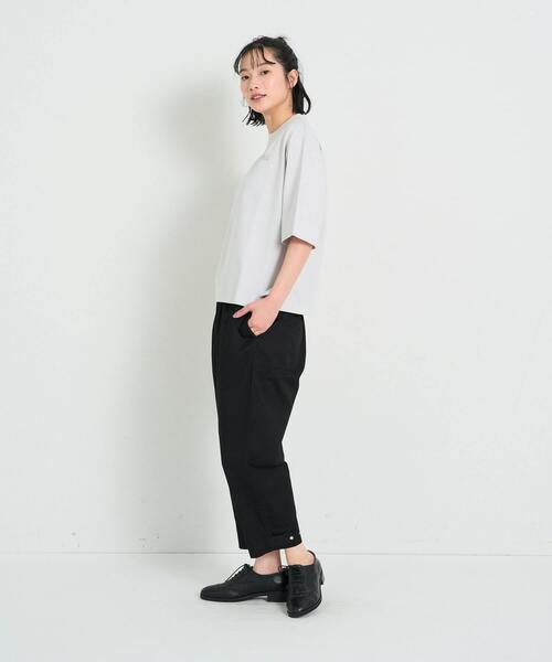 conges payes ADIEU TRISTESSE（コンジェ ペイエ アデュートリステス）の「ichiro yamaguchi.半袖Tシャツ（Tシャツ/カットソー・レディース・ライトグレー/ホワイト/ブラック・FREE）」の14枚目の写真