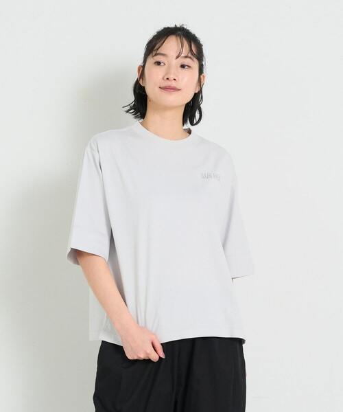 conges payes ADIEU TRISTESSE（コンジェ ペイエ アデュートリステス）の「ichiro yamaguchi.半袖Tシャツ（Tシャツ/カットソー・レディース・ライトグレー/ホワイト/ブラック・FREE）」の16枚目の写真