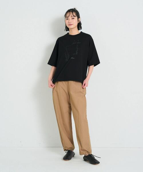 conges payes ADIEU TRISTESSE（コンジェ ペイエ アデュートリステス）の「ichiro yamaguchi.半袖Tシャツ（Tシャツ/カットソー・レディース・ライトグレー/ホワイト/ブラック・FREE）」の21枚目の写真