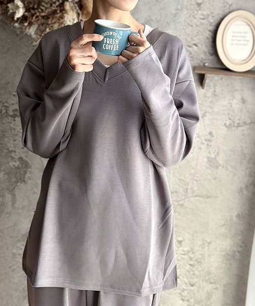 なつ様　オーダーページ　5/2 セール】なめらかストレッチ2WAYプルオーバー（Tシャツ