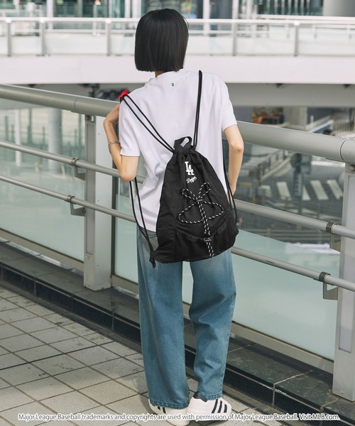 MLB/メジャーリーグベースボール 別注 ロゴ刺繍 ナイロン ダブル