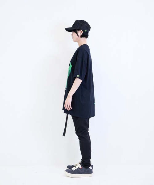 [W] by VIRGOwearworks（ダブリューバイヴァルゴウェアーワークス）の「Flame logo SSPT（Tシャツ/カットソー・メンズ・ホワイト×ブルー/ブラック×グリーン/ブラック×ピンク・MEDIUM/LARGE/X-LARGE/XX-LARGE）」の17枚目の写真