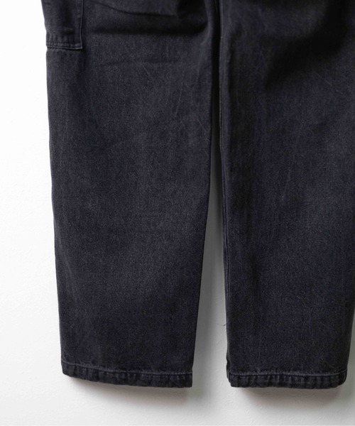 UNIVERSAL OVERALL（ユニバーサルオーバーオール）の「【UNIVERSAL OVERALL】DENIM PAINTER PANTS（デニムパンツ・メンズ・ブラック/ブルー・LARGE/MEDIUM/X-LARGE）」の6枚目の写真