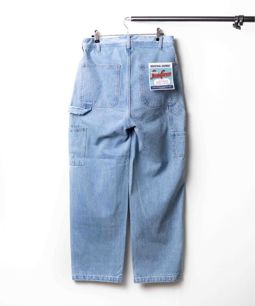 UNIVERSAL OVERALL（ユニバーサルオーバーオール）の「【UNIVERSAL OVERALL】DENIM PAINTER PANTS（デニムパンツ・メンズ・ブラック/ブルー・LARGE/MEDIUM/X-LARGE）」の14枚目の写真
