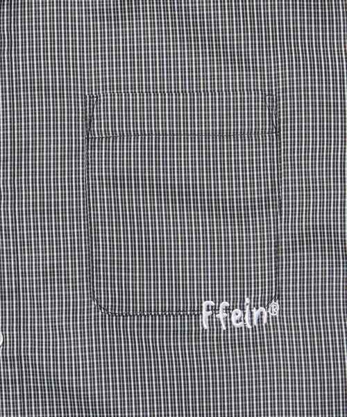 FFEIN(フェイン)の「【FFEIN(フェイン)】ワンポイント刺繍オーバーサイズ半袖シャツ / 半袖 シャツ レギュラー 刺繍 ワンポイント シンプル(シャツ/ブラウス・メンズ・ブラック/サックスブルー/ネイビー/ブラウン/グリーン/A・SMALL/MEDIUM/LARGE)」の9枚目の写真