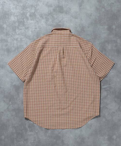 FFEIN(フェイン)の「【FFEIN(フェイン)】ワンポイント刺繍オーバーサイズ半袖シャツ / 半袖 シャツ レギュラー 刺繍 ワンポイント シンプル(シャツ/ブラウス・メンズ・ブラック/サックスブルー/ネイビー/ブラウン/グリーン/A・SMALL/MEDIUM/LARGE)」の11枚目の写真