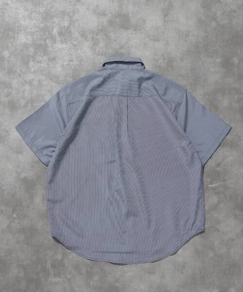 FFEIN(フェイン)の「【FFEIN(フェイン)】ワンポイント刺繍オーバーサイズ半袖シャツ / 半袖 シャツ レギュラー 刺繍 ワンポイント シンプル(シャツ/ブラウス・メンズ・ブラック/サックスブルー/ネイビー/ブラウン/グリーン/A・SMALL/MEDIUM/LARGE)」の17枚目の写真