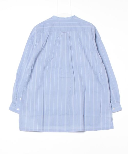 ブラウス シャツ 80ローンホワイトワッフルロングシャツ レディース セール】80ローンホワイトワッフルロングシャツ（シャツ